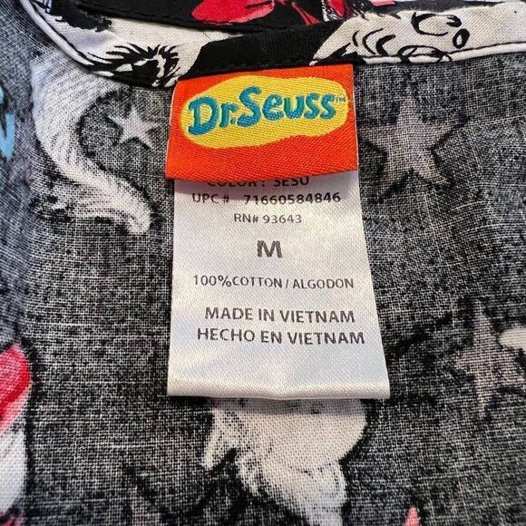 Dr. Seuss "Superstar!" Scrub Top Size M - Picture 4 of 5